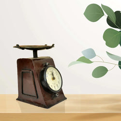 Vintage Weighing Scale Style Table Clock I-18-A