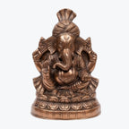 Handcrafted Lord Ganesha Idol in Premium Gunmetal Copper Finish G-282-A