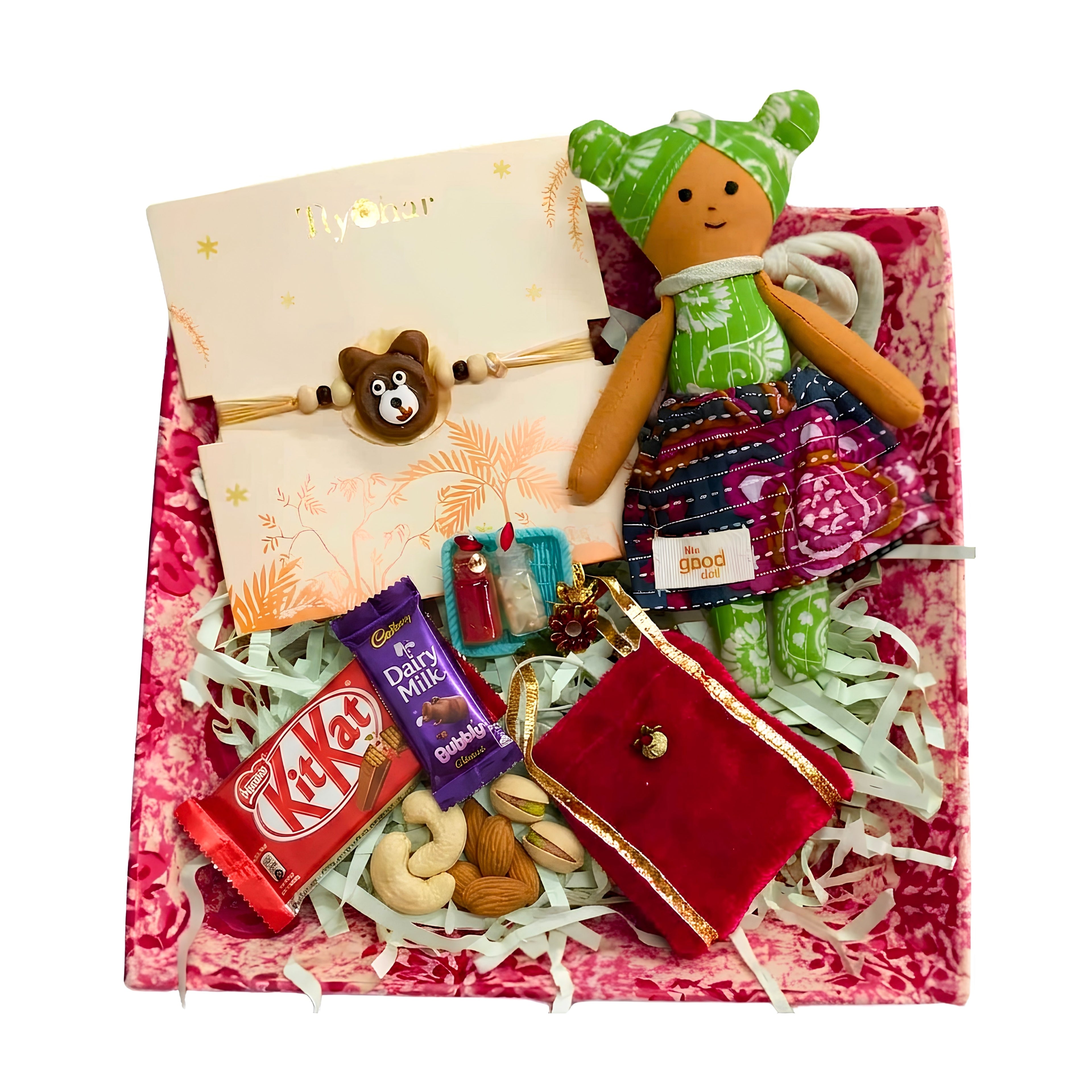 Premium Kids Rakhi Gift Hamper with Cute Teddy Bear Thread RC-13