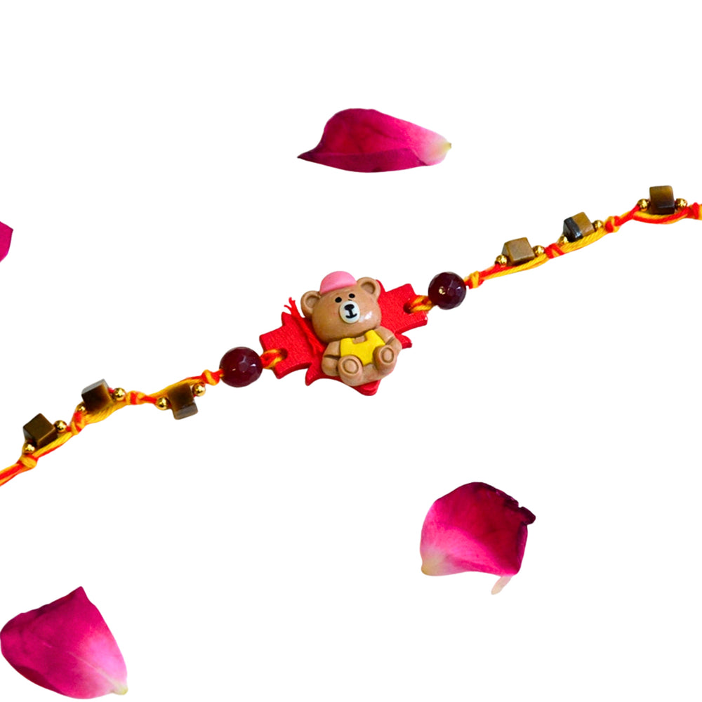Cute Teddy Bear Rakhi for Kids - RK-312