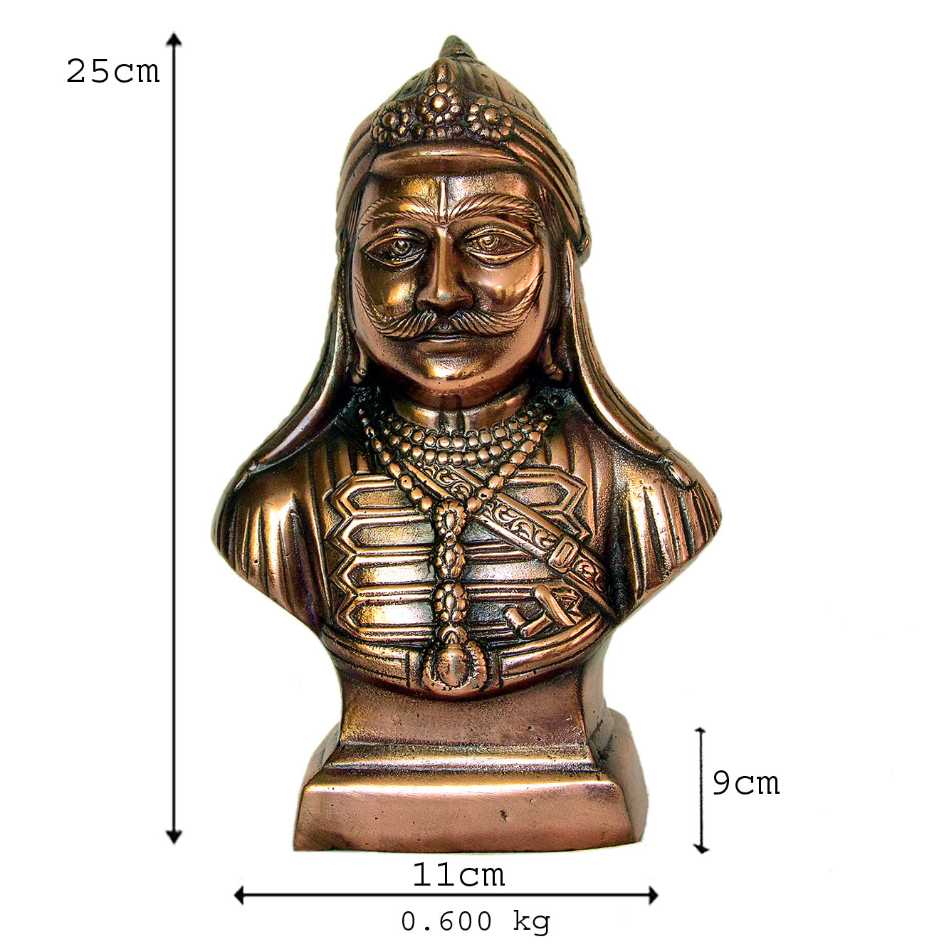 Maharana Pratap Metal Bust G-246-A