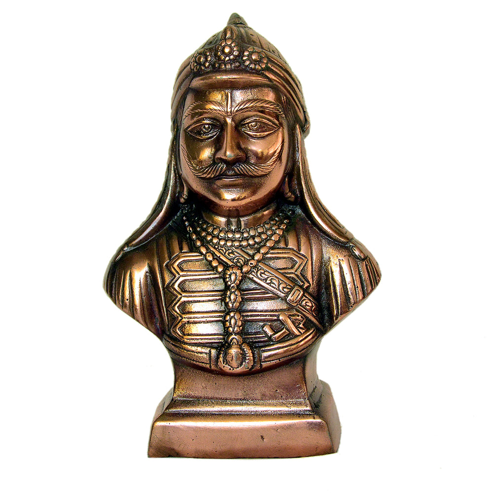 Maharana Pratap Metal Bust G-246-A-WS