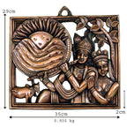Handcrafted Radha Krishna Metal Wall Hanging G-259-A