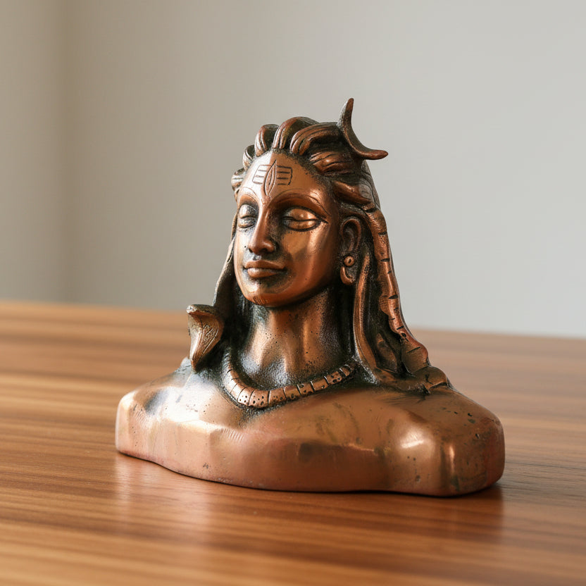 Handcrafted Metal Lord Shiva Statue G-269-A-WS