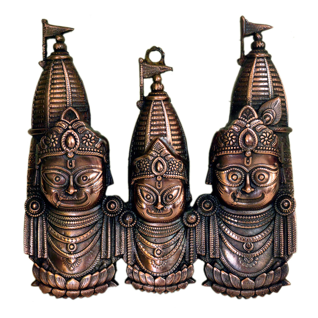 Jagannath Balabhadra Subhadra Idol Set Metal G-271-A
