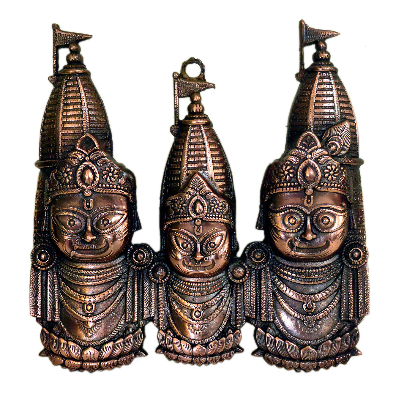 Jagannath Balabhadra Subhadra Idol Set Metal G-271-A