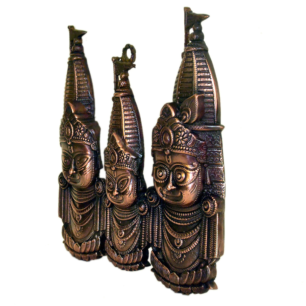 Jagannath Balabhadra Subhadra Idol Set Metal G-271-A