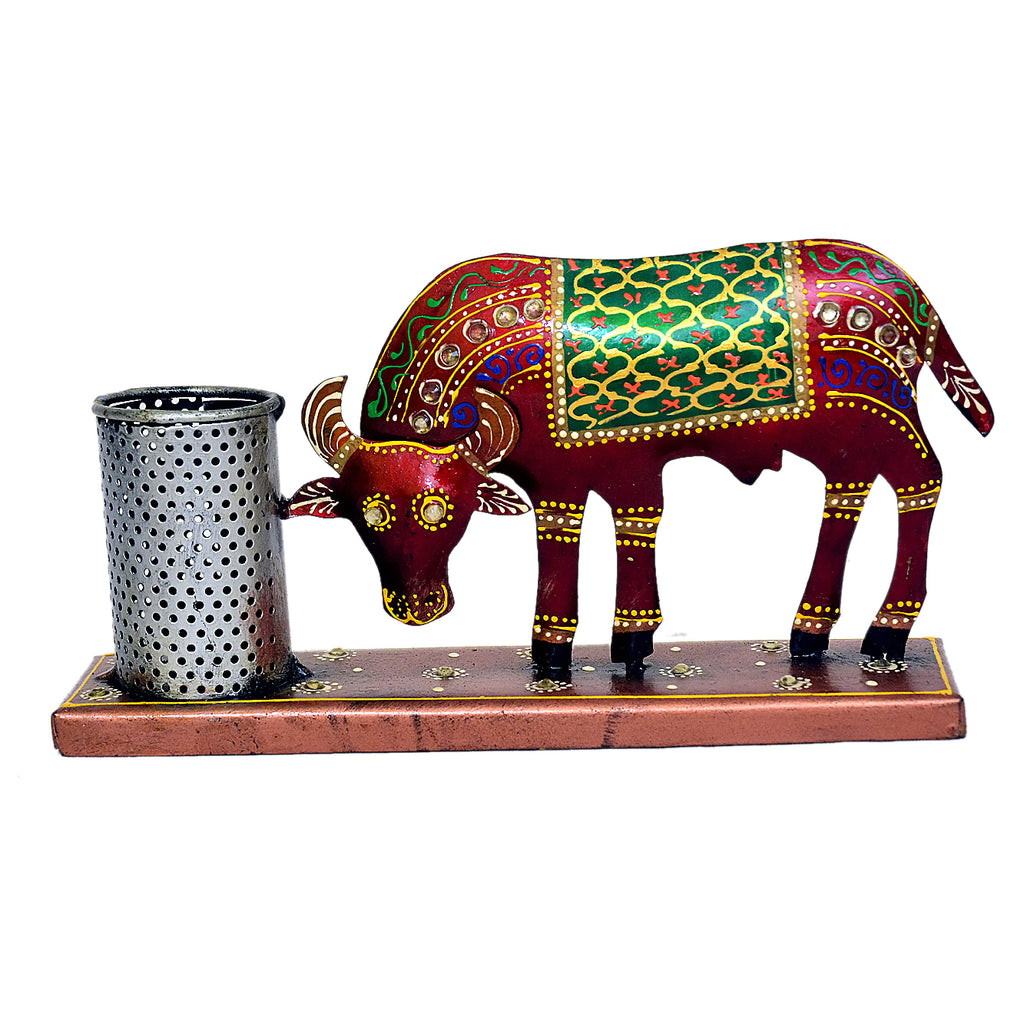 Handcrafted Buffalo Pen Stand I-204-A