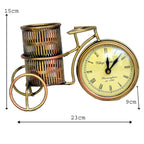 Vintage Bicycle Clock with Pen Holder I-215-A