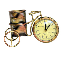 Vintage Bicycle Clock with Pen Holder I-215-A