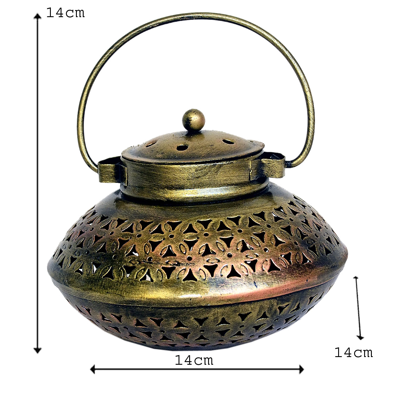 Handcrafted Metal Lantern / Tea Light Holder I-217-A