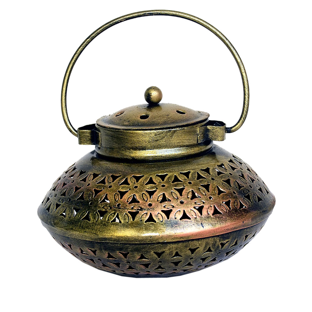 Handcrafted Metal Lantern / Tea Light Holder I-217-A