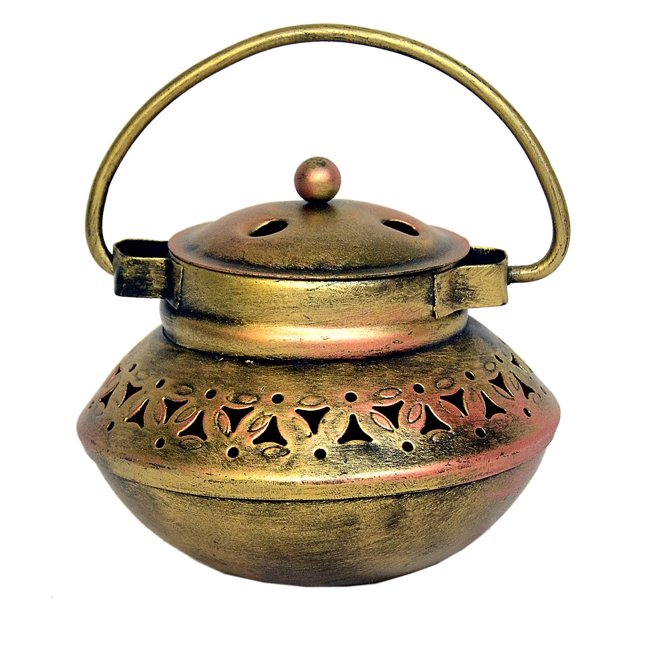 Handcrafted Metal Lantern / Tea Light Holder I-217-B