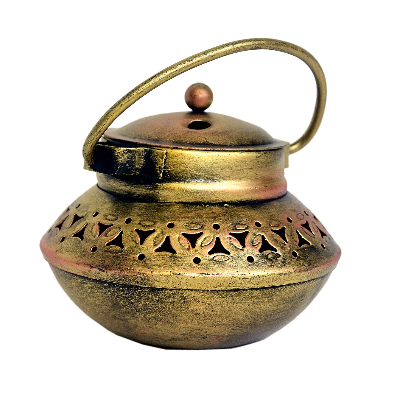 Handcrafted Metal Lantern / Tea Light Holder I-217-B