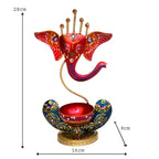 Ganesha Tealight Holder – Decorative Tabletop Diya Stand I-229-A