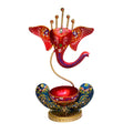 Ganesha Tealight Holder – Decorative Tabletop Diya Stand I-229-A