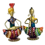 Handcrafted Metal Dancing Figurines Set I-230-A