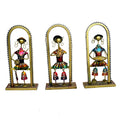 Handcrafted Metal Musician Figurines - Set of 3, I-233-A