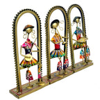 Handcrafted Metal Musician Figurines - Set of 3, I-233-A