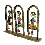 Handcrafted Metal Musician Figurines - Set of 3, I-233-A