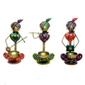 Handcrafted Metal Musician Figurines - Set of 3, I-235-A
