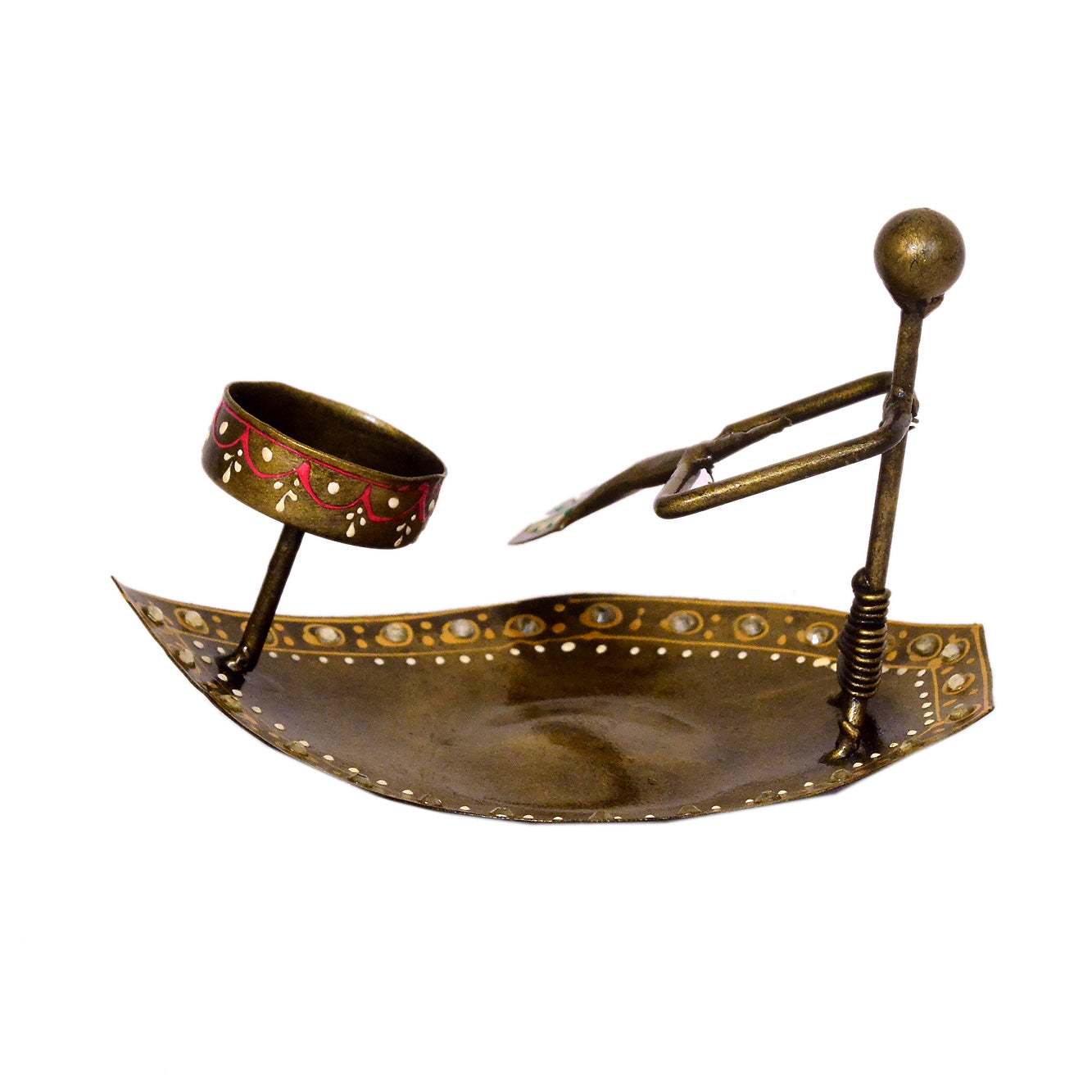 Boat Candle Figurine Holder I-244-A