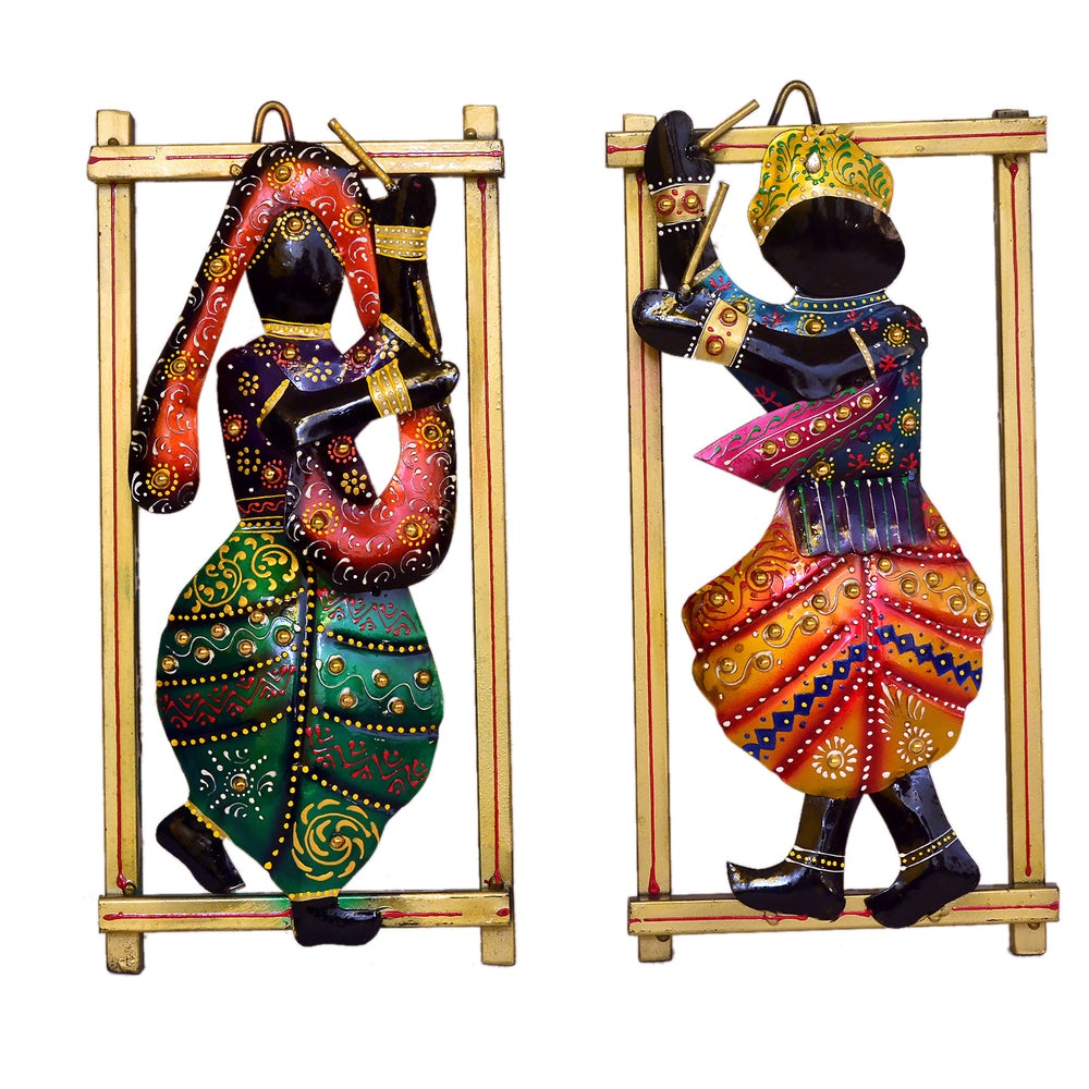 Handcrafted Indian Musician Wall Art Set I-248-A
