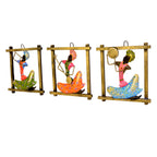Handcrafted Tribal Wall Art Set of 3 I-252-A