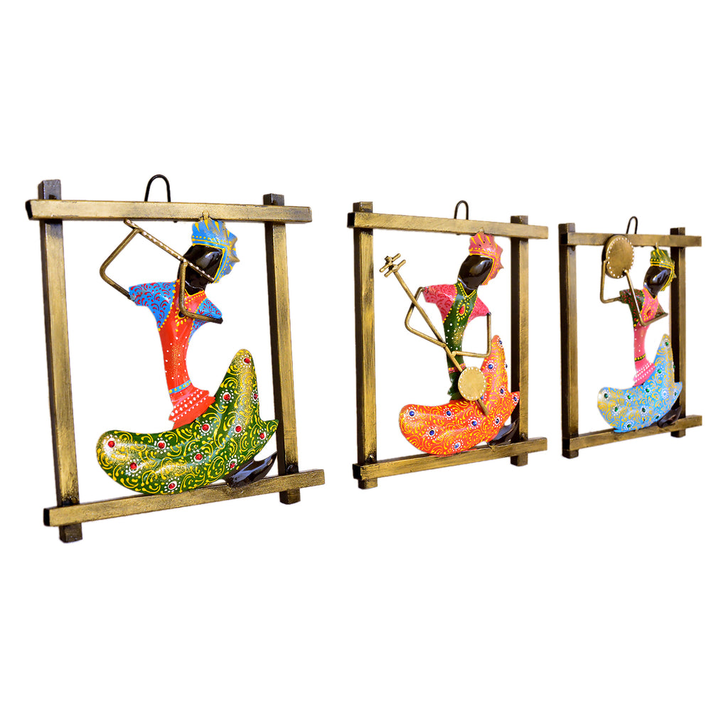 Handcrafted Tribal Wall Art Set of 3 I-252-A