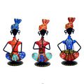 Handcrafted Metal Musician Figurines - Set of 3 I-258-A