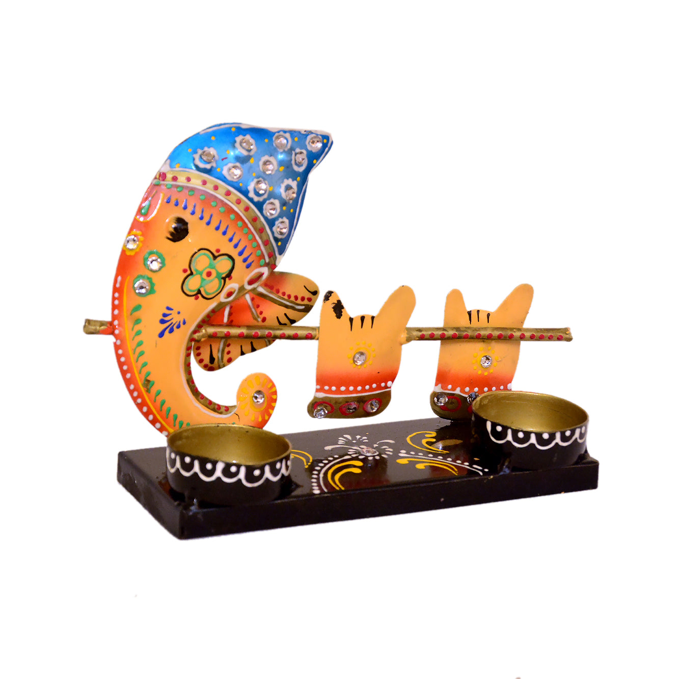 Ganesha tea light holder Decorative Piece I-273-A