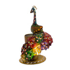 Hand-Painted Peacock Pen Holder I-275-A