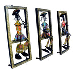 Handcrafted Metal Wall Art - Set of 3 Musical Figurines I-281-A