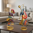 Handcrafted Metal Dandiya Dancers - Set of 2, I-288-A