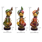 Hand-Painted Metal Musician Figurines Set I-291-A