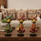 Hand-Painted Metal Musician Figurines Set I-291-A