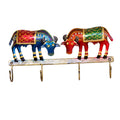 Hand-Painted Metal Cow Wall Hooks I-294-A