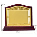 Premium Wooden Award with Ornate Gold Engraving M-84-A