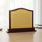 Premium Wooden Award with Ornate Gold Engraving M-84-A