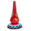 Hand-Painted Wooden Abstract Face Sculpture, A Stunning Artistic Accent WD-18-C