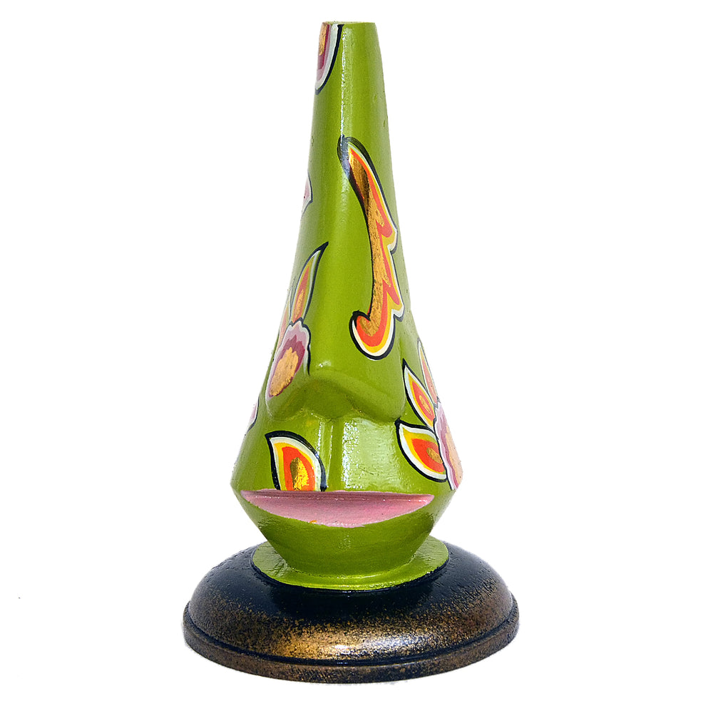 Hand-Painted Wooden Abstract Face Sculpture, A Stunning Artistic Accent WD-18-D