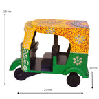 Hand-Painted Indian Auto-Rickshaw Decorative Piece WD-194-A