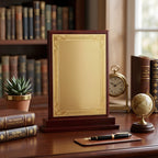 Premium Wooden & Gold Filigree Recognition Memento M-544-A