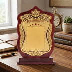 Classic Royal Wooden Shield Memento M-617