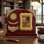 Premium Customized Wooden Handshake Memento & Corporate Award M-202-A