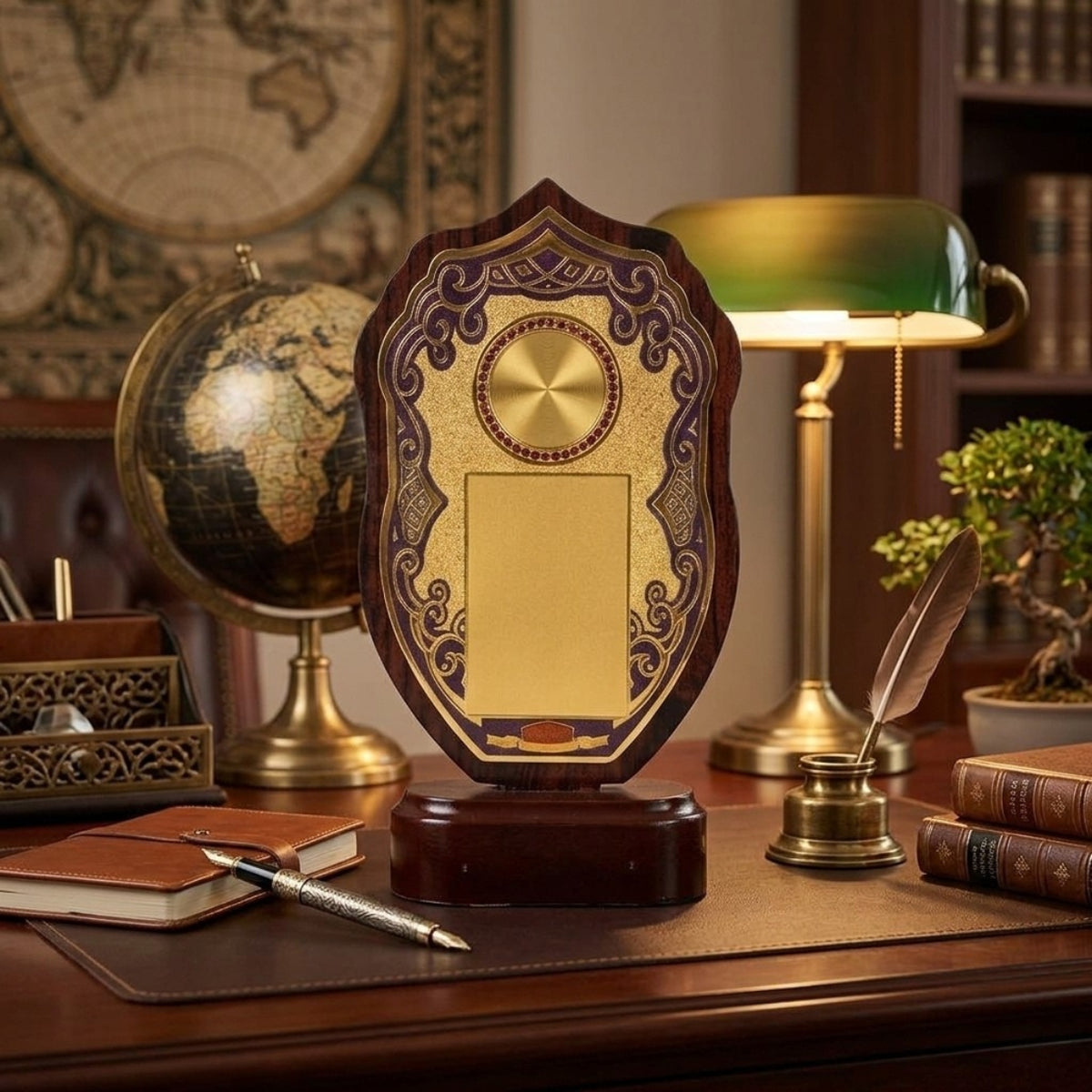 Imperial Crest Curved Shield Fiber Memento M-618