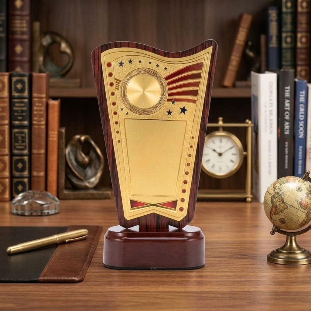 Premium Fiber & Wooden Finish Achievement Memento M-624