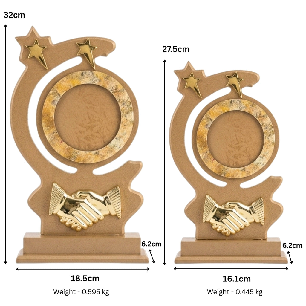 Artisanal Wooden Partnership & Global Excellence Recognition Trophy M-486