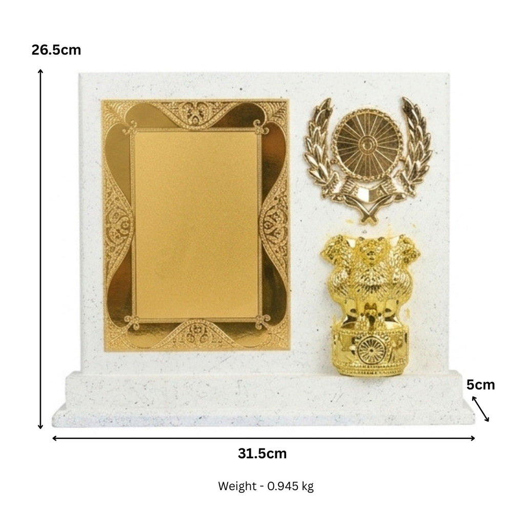National Emblem Executive White Wooden Memento & Recognition Award M-634-A