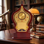 Classic 5-Star Flame Silhouette Wooden Award Shield M-472
